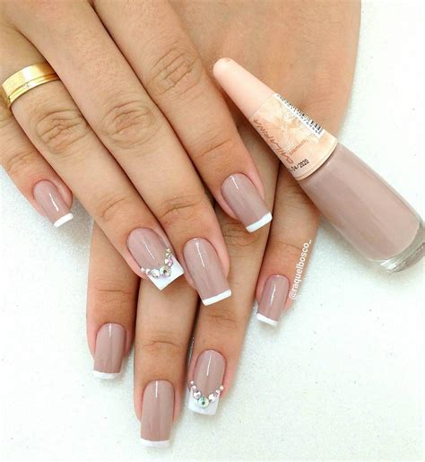 Francesinha filha única French Manicure Nails French Tip Nails