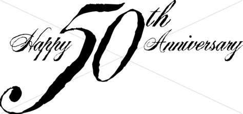50 Th Anniversary Clipart