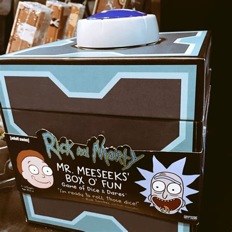 Rick And Morty Mr Meeseeks Box O Fun Dice And Dares Game Board Of