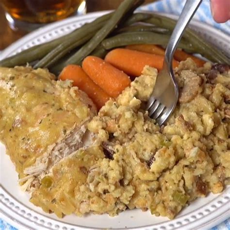 This Easy Crock Pot Chicken And Stuffing Recipe Will Quickly Become One