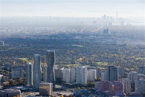 Aerial View Of Mississauga And Neighbouring Toronto X Post From R