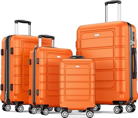 Review Showkoo Luggage Sets Expandable Pcabs Durable Suitcase Sets