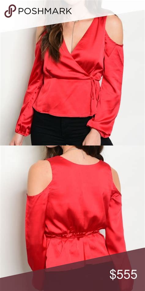 Red Satin Top Red Satin Top Fashion Stylish Outfits