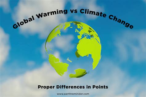 Difference Between Global Warming And Climate Change Earth Reminder