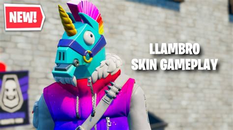 New Llambro Skin Gameplay Fortnite Crew Pack Youtube