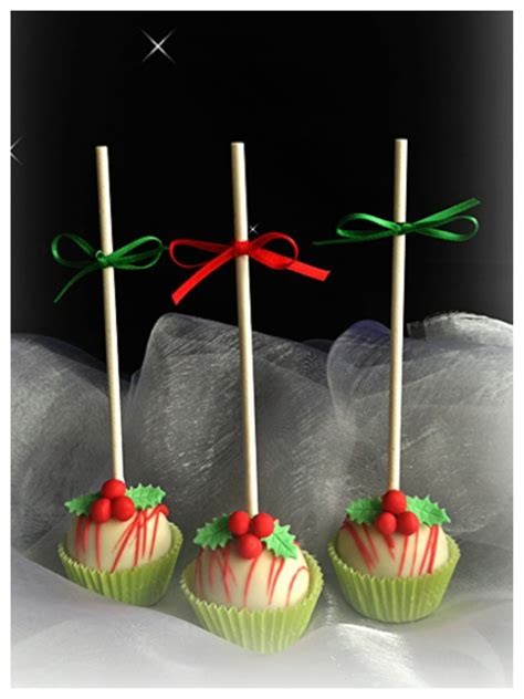 Dip each cake pop in the chocolate, coating evenly and letting the extra chocolate to drip back in the bowl. Christmas Cake Pops - CakeCentral.com