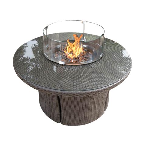 Fire Table Round Outdoor Patio Furniture Patiohq
