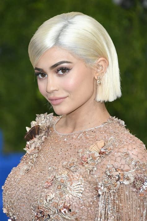 is kylie jenner s blonde hair real she just rocked a totally different look