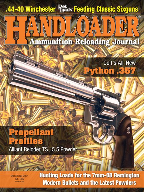 Handloader Decemberjanuary 2021 Handloader Magazine