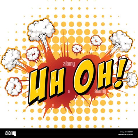 Expression Of A Word Uh Oh Stock Vector Image And Art Alamy