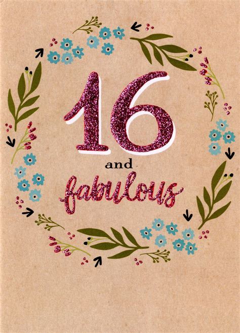 16 And Fabulous 16th Birthday Greeting Card Inspired Range Free Nude Porn Photos