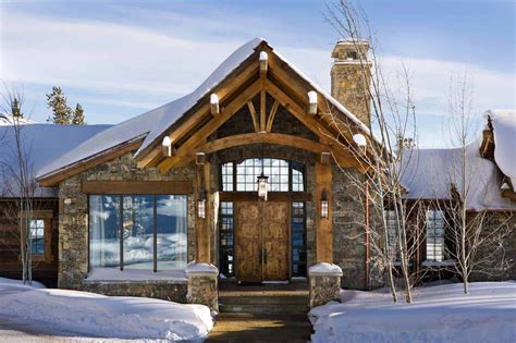 Enchanting Modern Rustic Dwelling In The Rugged Mountains Of Big Sky