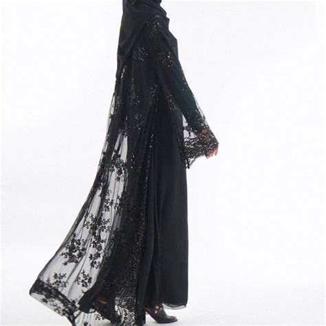 new luxury sequins dubai muslim women abayasno hijab no inside dress lace cardigan maxi dress