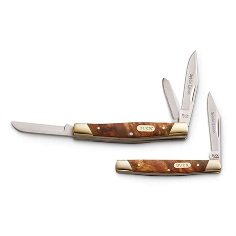 The buck solo is a traditional, compact pocket knife with a single clip point blade. Buck® Trio / Solo Knife Gift Tin - 619297, Folding Knives ...