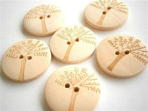 12 Large Wood Buttons 30mm Wooden Buttons Sewing By Buttonstop 395