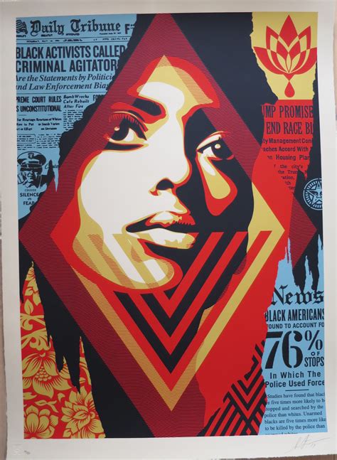 Shepard Fairey Obey Bias By Numbers Large Format Sérigraphie Street Art Plazzart