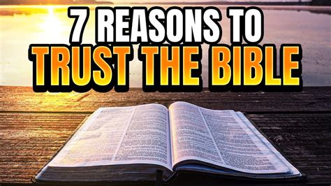 7 Reasons You Should Trust The Bible Youtube