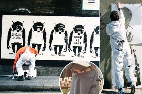 Unseen Photos Of Banksy At Work Get Closer Than Ever To Elusive Street Artist But His Identity