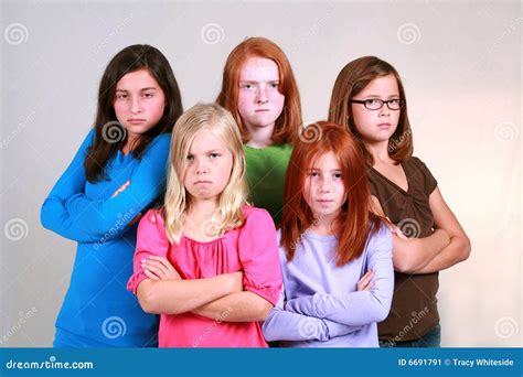 Girl Gang Stock Image Image Of Brunette Individual Elementary 6691791