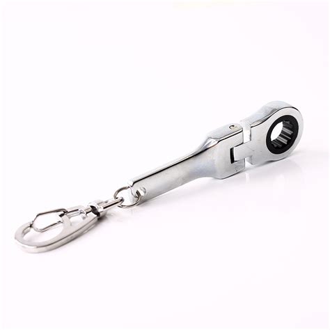 10mm Ratchet Wrench Mini Shaped Jdm Metal Racing Keychain Key Chain