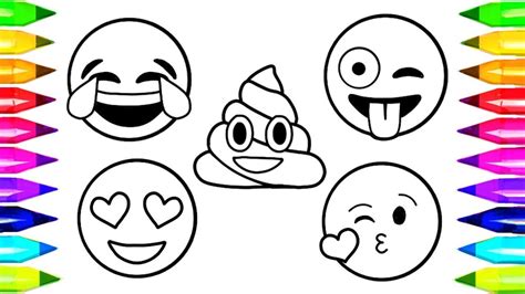 Malbilder emojis smileys und gesichter. 99 Genial Emojis Zum Ausmalen Stock | Kinder Bilder