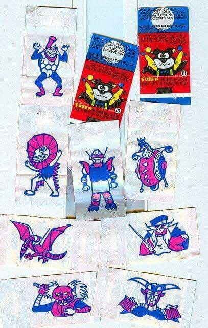 Chewing Gum Tattoo Childhood Memories 90s Childhood Memories