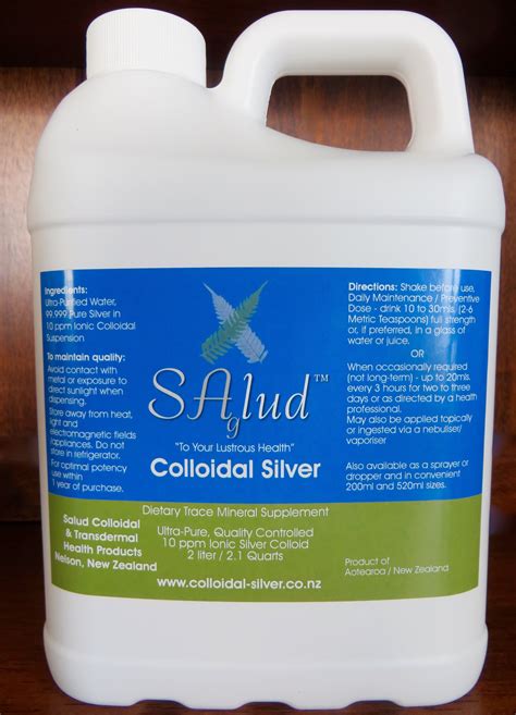 Colloidal Silver Liquid 2 L Subscribers October Special Buy 2 And Get