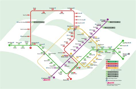 Mrt Singapore Metro Map Singapore