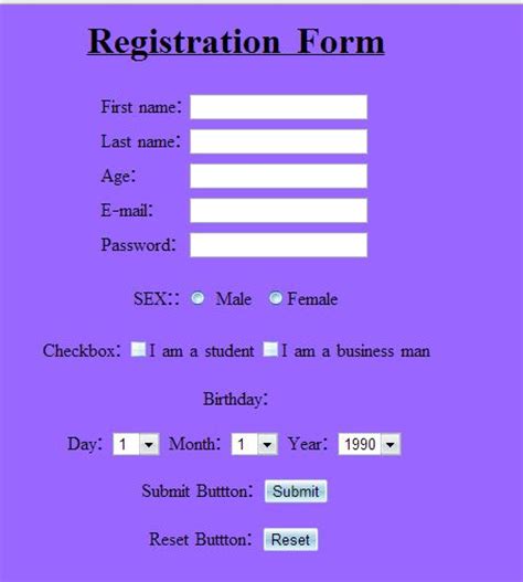 Consider using a form building tool like paperform to save time and create a more powerful and professional looking registration form in minutes. HTML Forms Design Or Building
