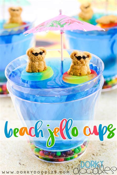 Low prices, fast delivery · free shipping · usa customer service Beach Party Jello Cup Snacks | Pool party treats, Beach ...