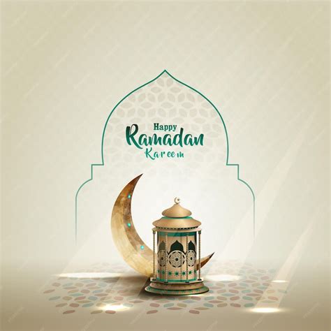 Premium Vector Islamic Greetings Ramadan Kareem Card Design With