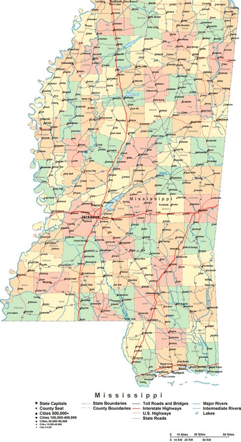 Online Map Of Mississippi