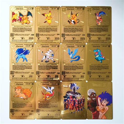Super dragon ball heroes is an incredibly popular japanese arcade trading card game. Gold Metal Card Pokemon Charizard Super Dragon Ball Z ...