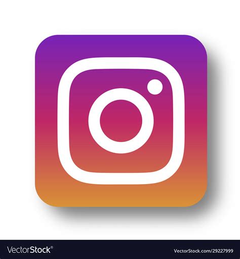 Instagram Logo Icon Royalty Free Vector Image Vectorstock