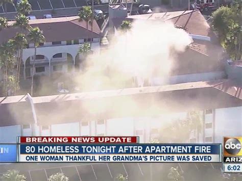 80 Residents Displaced After Phx Apartment Fire