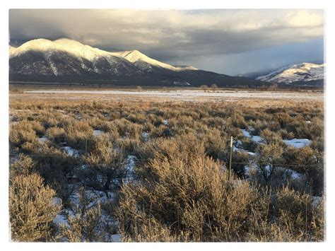 Taos New Mexico Mountains Winter Landscape Der511 Places Ive Been