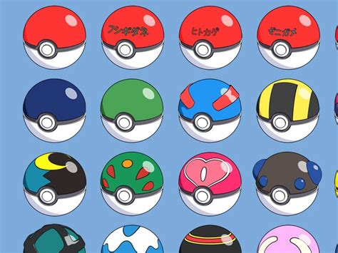 Pokeballs From Pokemon Pokeball Pokemon Yugioh Monsters