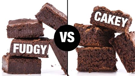 Whats The Main Difference Between Cakey Fudgy Brownies Youtube