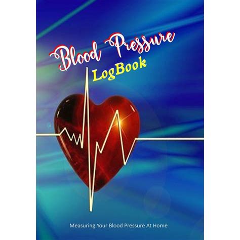 Blood Pressure Log Book Daily Medical Health Notebook Monitoring