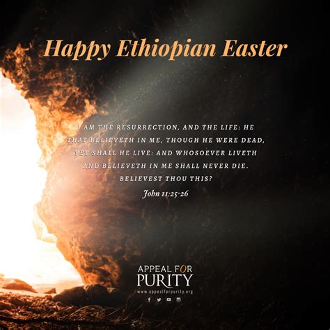 Happy Ethiopian Easter Appeal For Purity