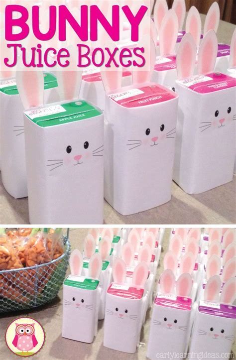 Bunny Juice Box Wrap Free Printable Easter Birthday Party Easter