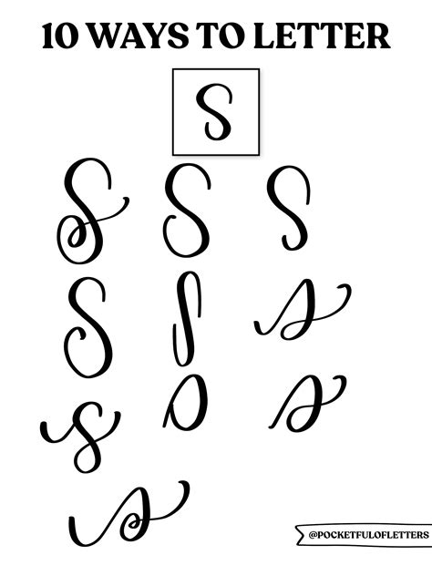 Calligraphy S Letter