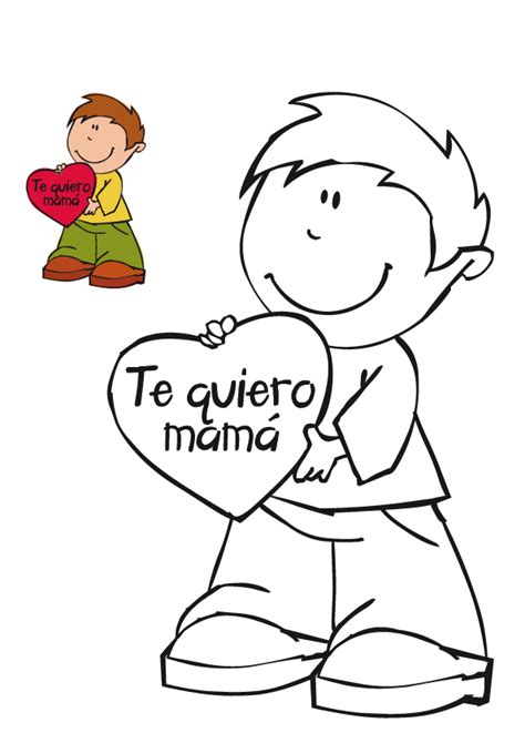 Happy Mothers Day Dibujos Para Imprimir Y Colorear En El Día De La