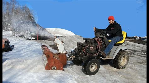 Gt6000 Home Made Snow Blower Youtube