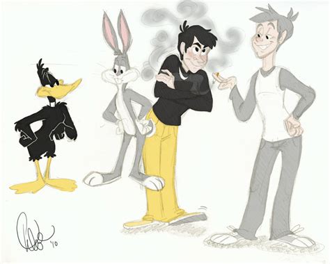 Daffy N Bugs By Radish Slippers On Deviantart