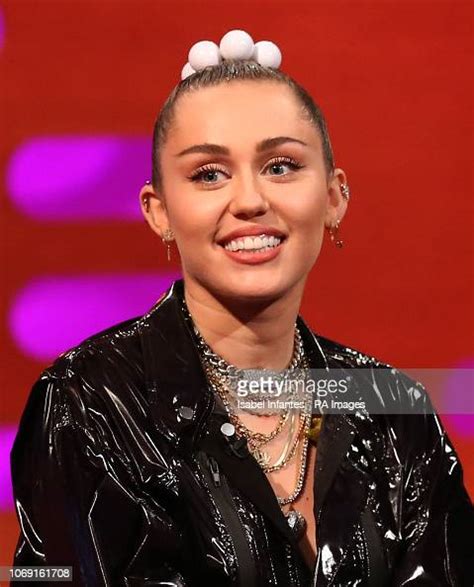 Miley Cirus During The Filming For The Graham Norton Show At Bbc