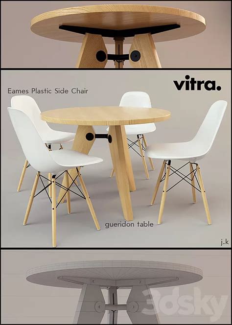 3dskymodel Free Download Furniture Table And Chairs Set 3d