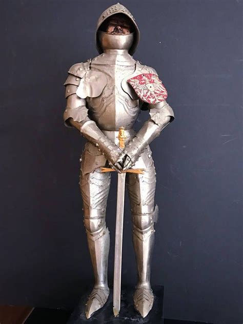 This Is One Of The Finest Miniature Suits Of Armor With Detailed