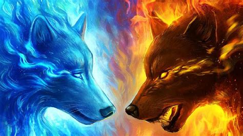 Ice And Fire Wolves Wallpaper Backiee