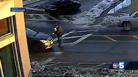 car caught on camera hitting pedestrian in vermont town crosswalk youtube